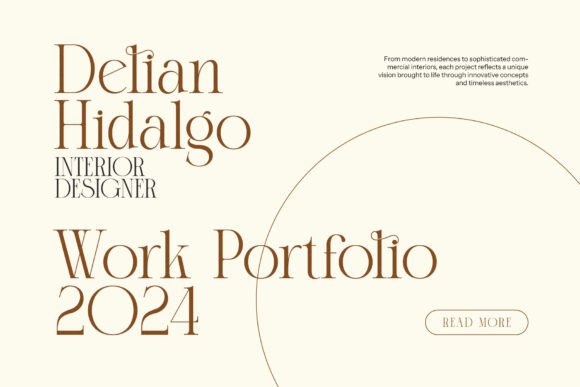Heftira Font PNG with transparent background - Preview 1