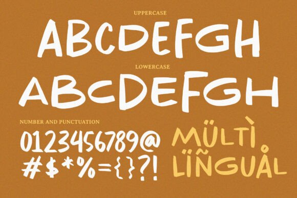 Monde Brown Font font preview - 5