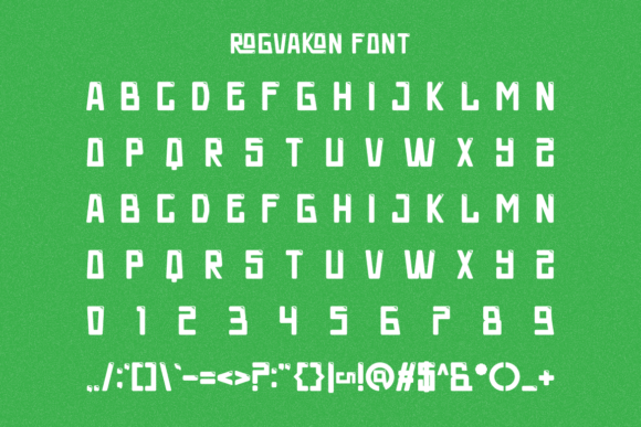Rogvakon Font PNG with transparent background - Preview 4