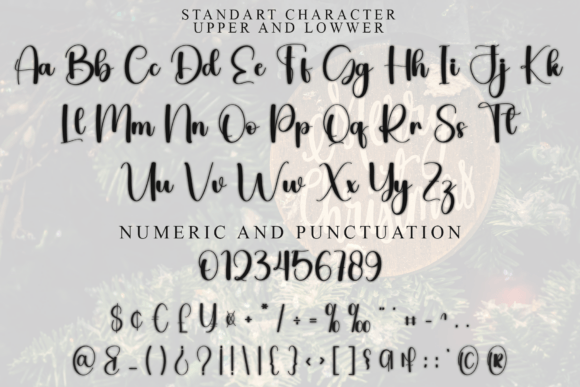 Santa Dreaming Font PNG with transparent background - Preview 4