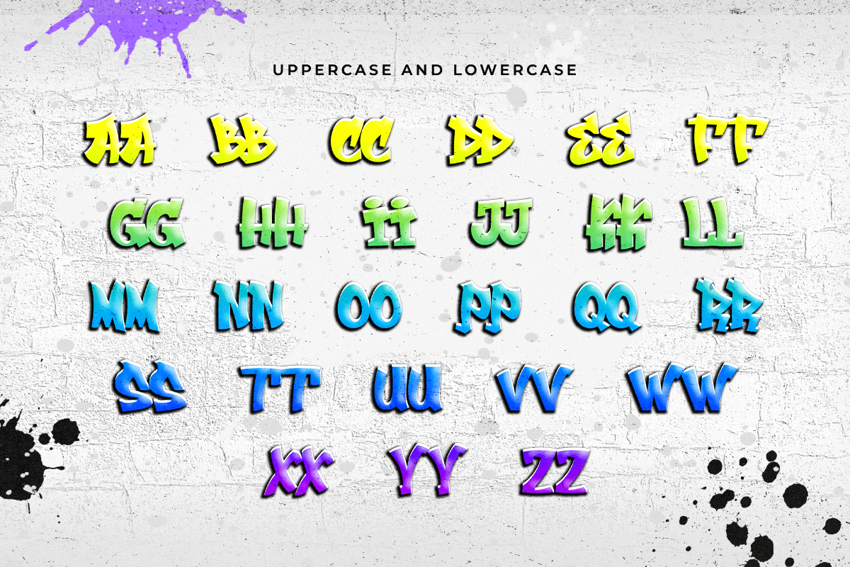 Streetfunk Graffiti font preview: bold strokes with urban-art energy