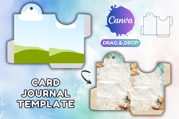 Canva CARD Template Junk Journal Folio
