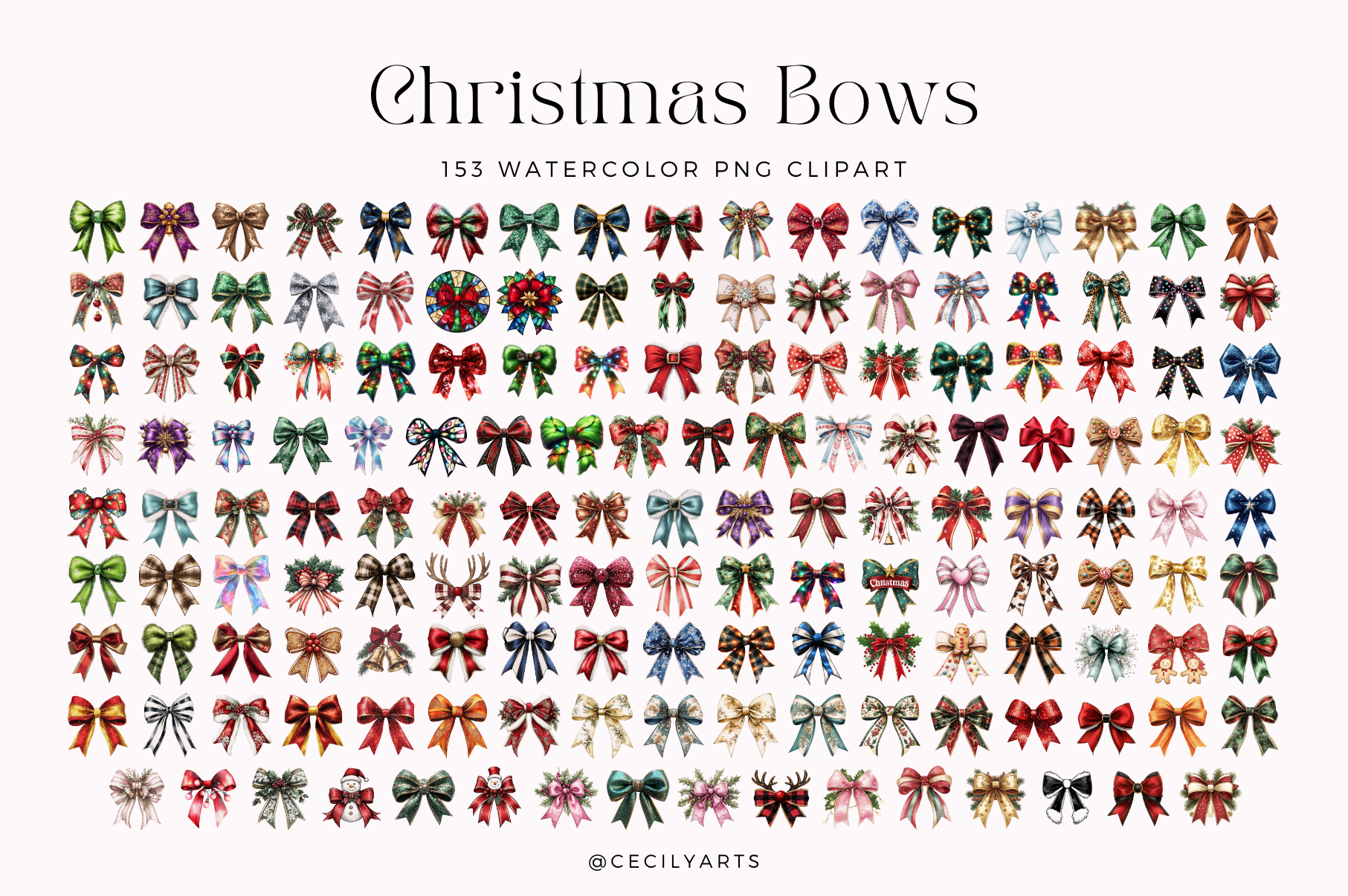 Christmas Bows Cliparts - photo 3