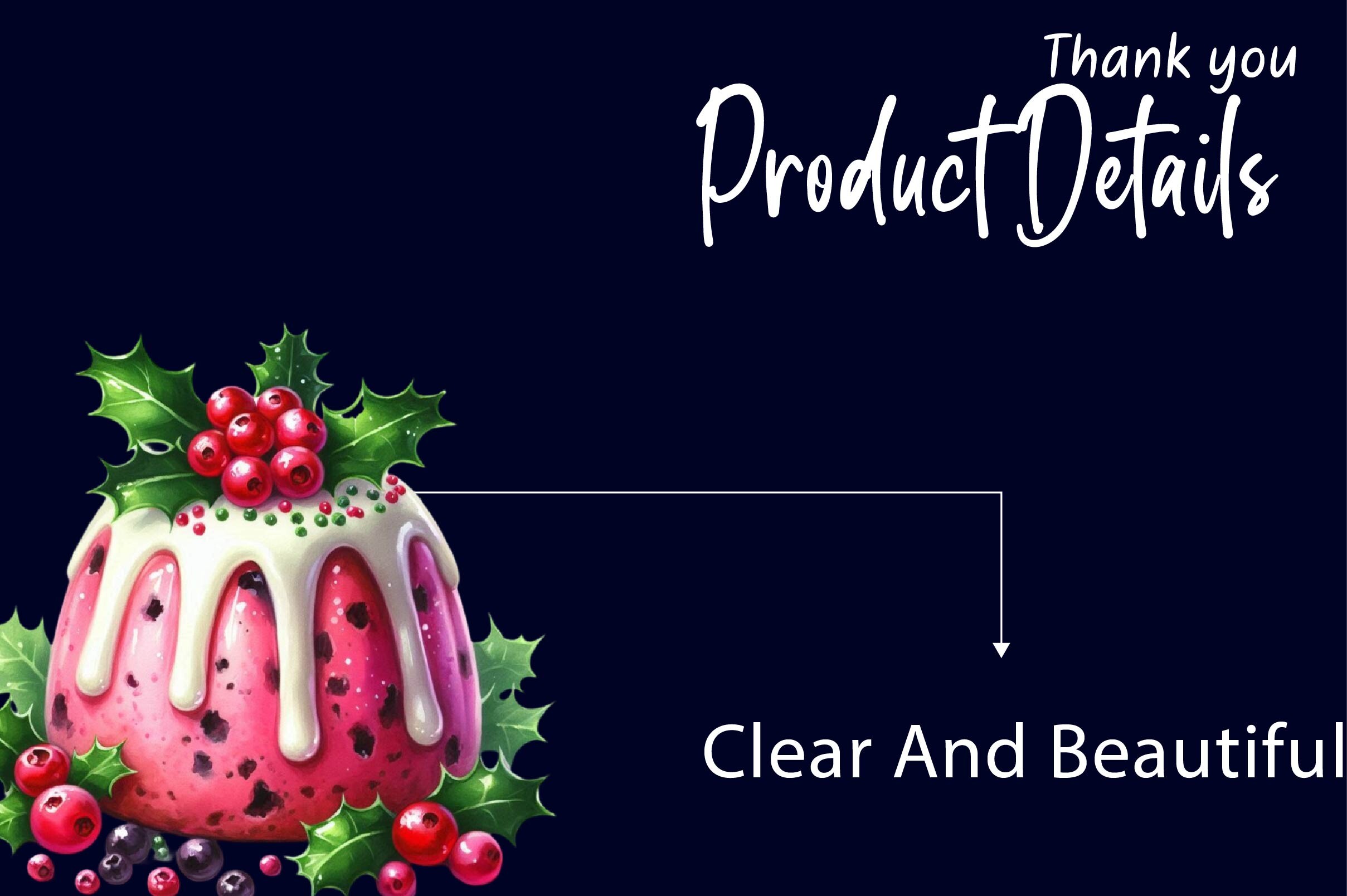 Christmas Pudding ClipArt's PNG - photo 7