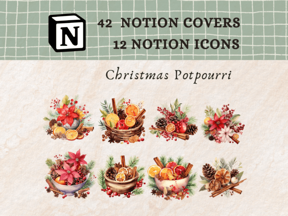 Christmas Potpourri Notion Icons