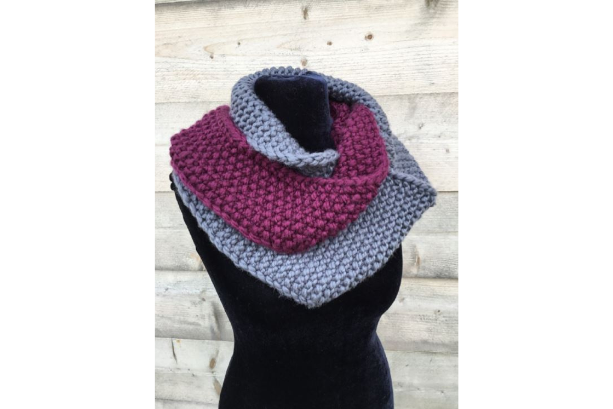 Chunky Knit Cowl "Soulmates"