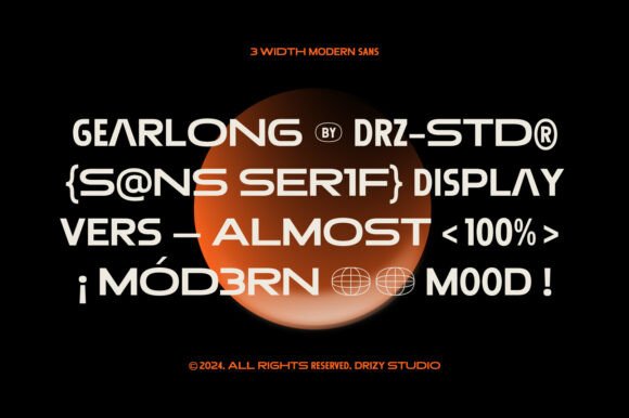 Gearlong Font - Preview 1