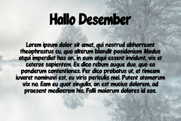 Hallo Desember Font PNG with transparent background - Preview 2