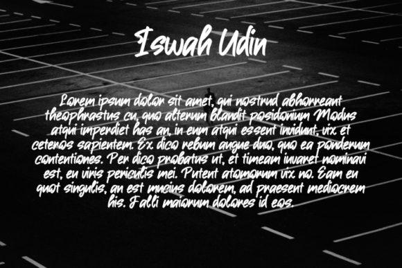 Iswah Udin Font PNG with transparent background - Preview 2