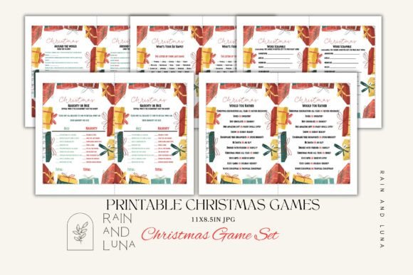 🎄 Ready-to-Print Christmas Games for in