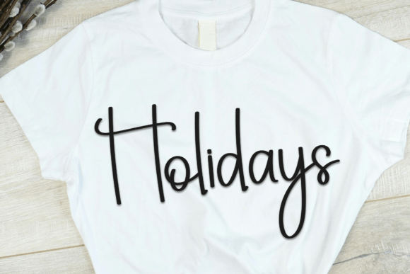 Santa Clause Font PNG with transparent background - Preview 3