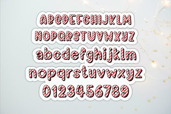Amber Candy Cane Font - Preview 1