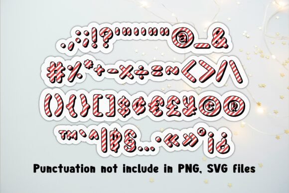 Amber Candy Cane Font - Preview 2