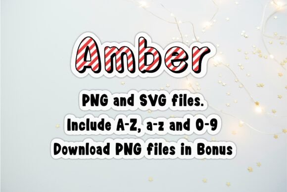 Amber Candy Cane Font - Preview 4