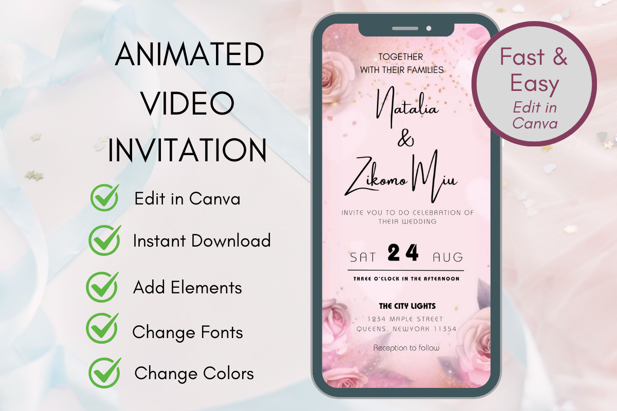 Animated Digital Wedding Invitation