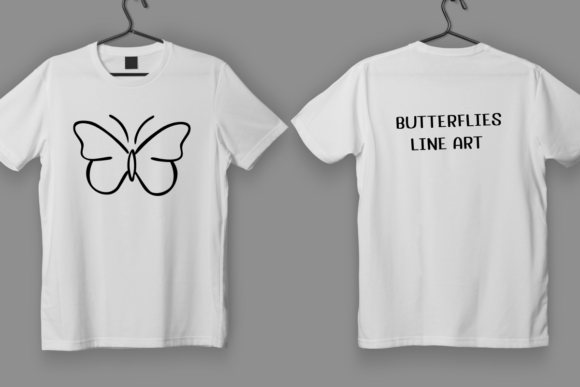 Butterfly Line Art Font - Preview 5