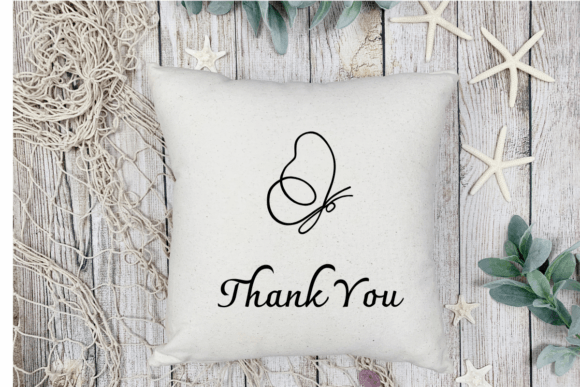 Butterfly Line Art Font - Preview 6