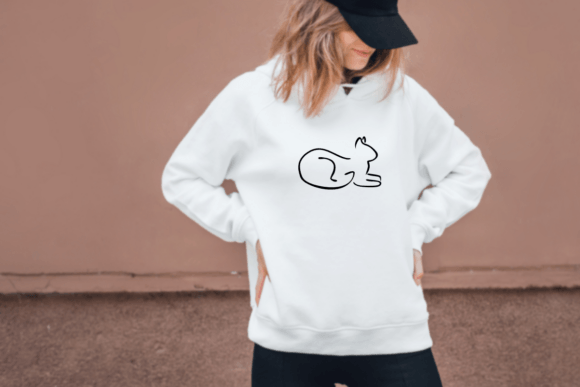 Cat Line Art Font - Preview 5