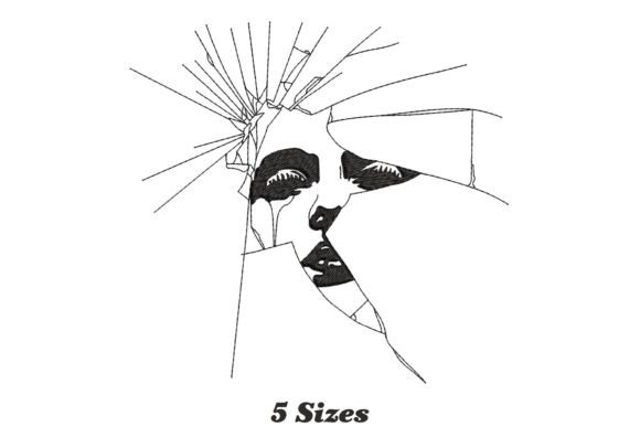 Captivating Broken Glass Face