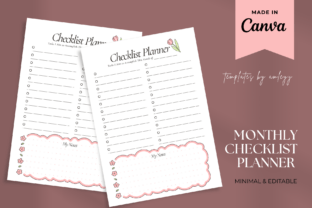 Checklist Planner Template Graphic by Templates by amleyy · Creative ...