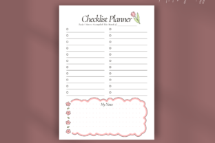 Checklist Planner Template Graphic by Templates by amleyy · Creative ...