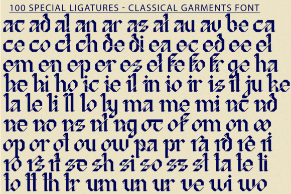 Classical Garments Font - Preview 6