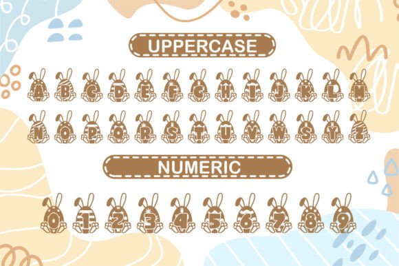 Cute Easter Egg Font - Preview 1
