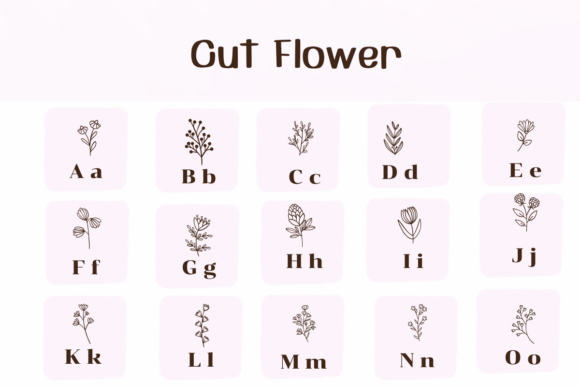 Cute Flower Font - Preview 1