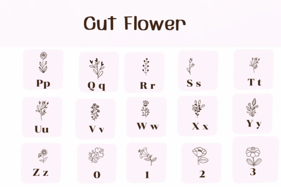Cute Flower Font - Preview 2