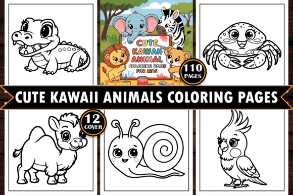Cute Kawaii Animal Coloring Pages Kids