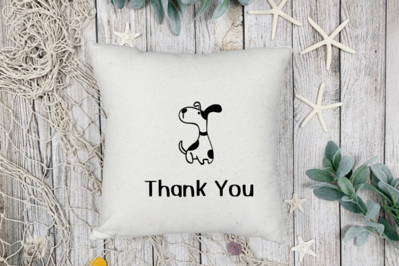 Dog Line Art Font - Preview 6