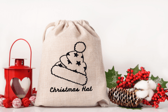 Doodle Christmas Hat Font - Preview 4