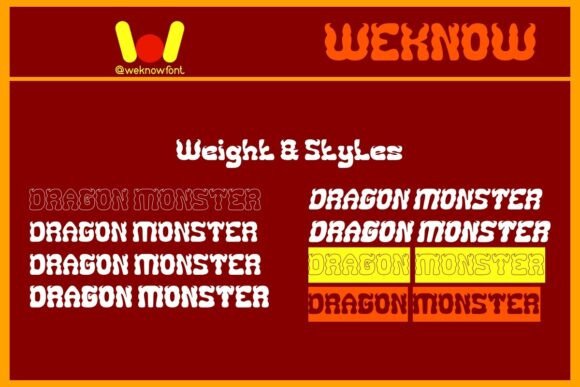 Dragon Monster Font - Preview 5