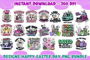 Easter Elements PNG Bundle Sublimation Graphic by KariesLady · Creative ...