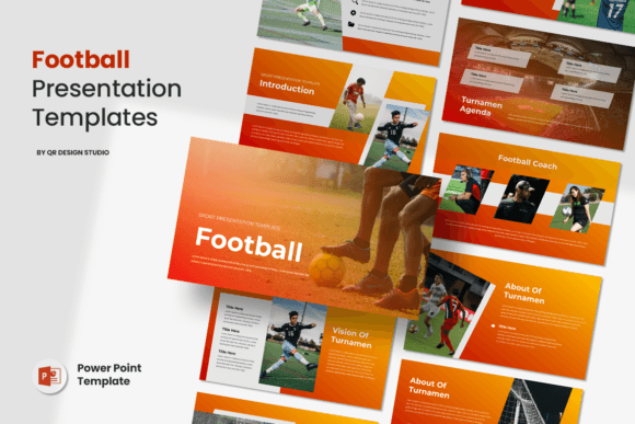 Preview of Football - PowerPoint Template sports presentation template