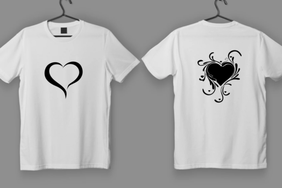 Heart Tattoo Font PNG with transparent background - Preview 5
