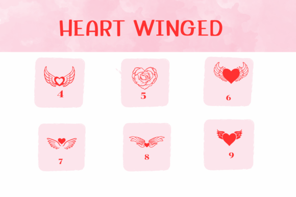 Heart Winged Font - Preview 3