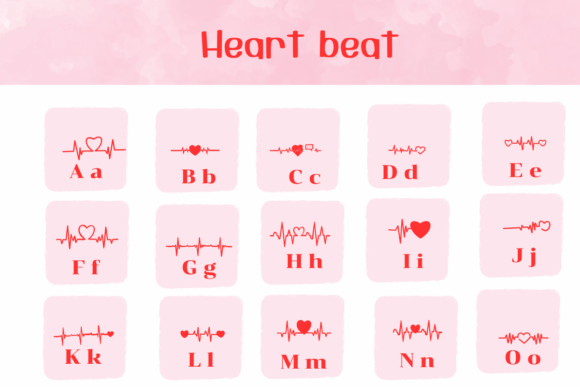 Heart Beat Font - Preview 1
