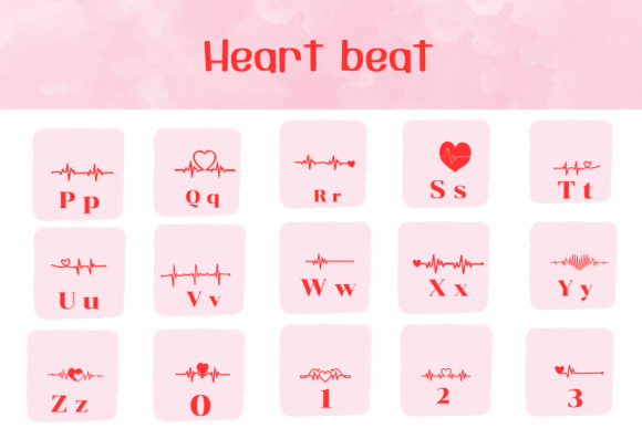 Heart Beat Font - Preview 2