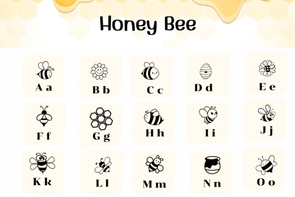 Honey Bee Font - Preview 1
