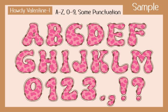 Howdy Valentine Font PNG with transparent background - Preview 2