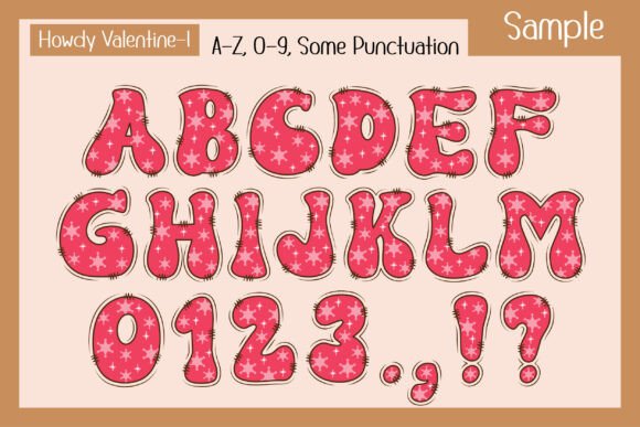 Howdy Valentine Font PNG with transparent background - Preview 3