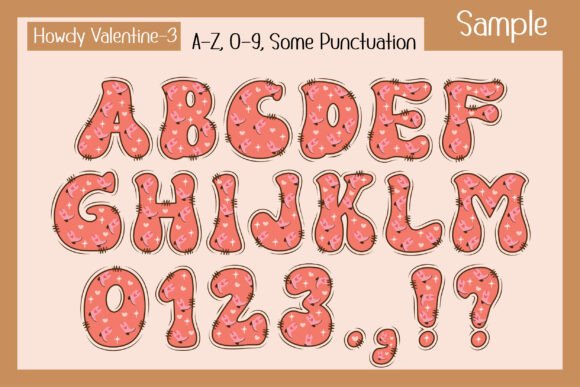 Howdy Valentine Font PNG with transparent background - Preview 4