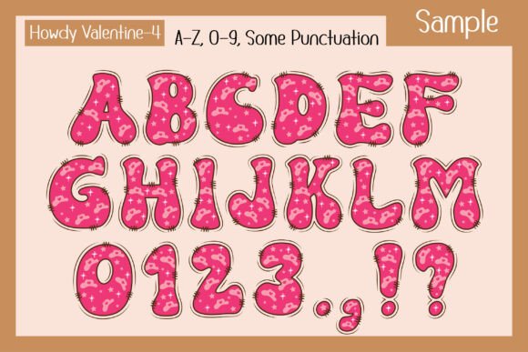 Howdy Valentine Font PNG with transparent background - Preview 5