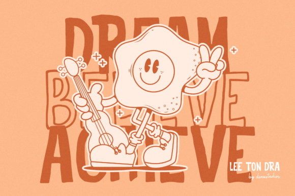 Lee Ton Dra Font PNG with transparent background - Preview 2