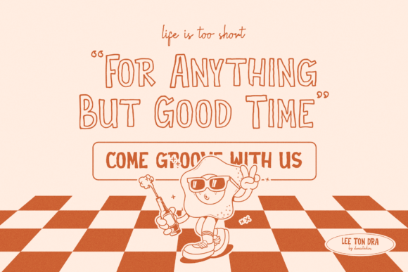 Lee Ton Dra Font PNG with transparent background - Preview 3