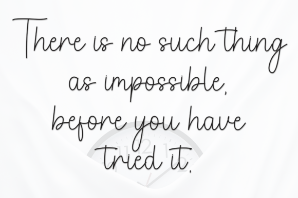 Little Present Font PNG with transparent background - Preview 2