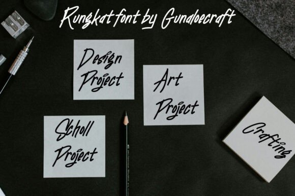 Rungkat Font PNG with transparent background - Preview 3