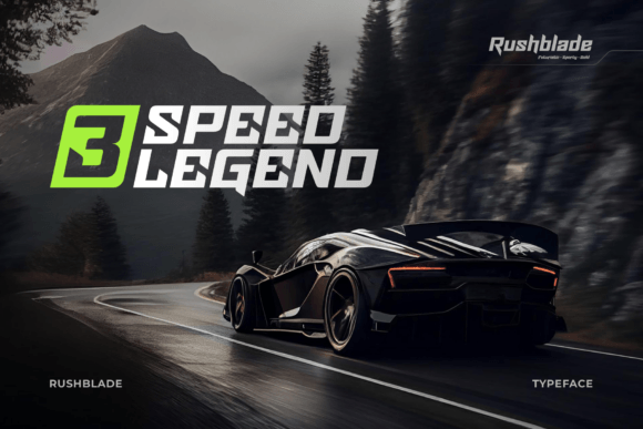 Rushblade Font font preview - 1