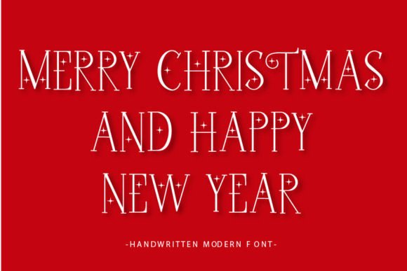 Santa Desember Font PNG with transparent background - Preview 2